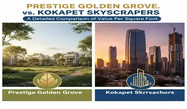 Featured Image of Prestige Golden Grove vs Kokapet / Narsingi / Financial District: Best Area to Buy in 2026