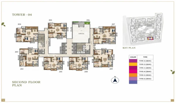 Featured Image of Second Floor Layout Prestige Golden Grove Tower 4 Planning