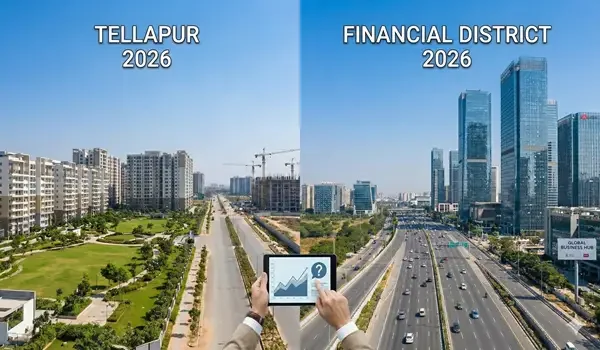 Featured Image of The Financial District vs. Tellapur: A 2026 Homebuyer's Investment Guide