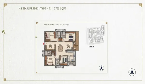 Featured Image of Your Simple Guide to the 4 BHK Supreme Type E2 Layout